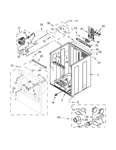 Part Location Diagram of W10573722 Whirlpool PANEL-REAR