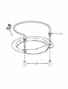 Heater Parts Diagram and Parts List for IUD8100YS3  Whirlpool Dishwasher
