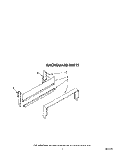 BACKGUARD Diagram and Parts List for SF0100SRW4  Whirlpool Range