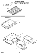 SHELF PARTS, OPTIONAL PARTS Diagram and Parts List for ER8GHKXMS03  Whirlpool Refrigerator