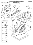 TOP AND CONSOLE PARTS OPTIONAL PARTS (NOT INCLUDED) Diagram and Parts List for KGYS700LQ1  KitchenAid Dryer