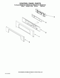 CONTROL PANEL PARTS Diagram and Parts List for RBS305PVS03  Whirlpool Wall Oven