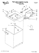 TOP AND CABINET, LITERATURE Diagram and Parts List for LSR7133KQ0  Whirlpool Washer