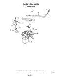 DOOR LOCK Diagram and Parts List for F9908B0  Roper Range