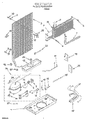 UNIT Diagram and Parts List for 3XARG468GF01  Whirlpool Refrigerator