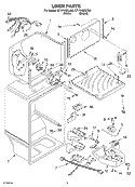 LINER Diagram and Parts List for ET1FHMXLT00  Whirlpool Refrigerator