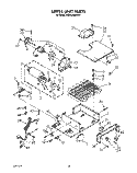 UPPER UNIT Diagram and Parts List for KSSS36MWX01  KitchenAid Refrigerator