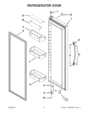 Part Location Diagram of WPW10269173 Whirlpool Door Bin