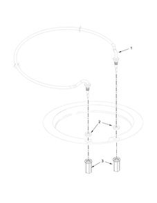 Heater Parts Diagram and Parts List for KDTE304DPA2  KitchenAid Dishwasher