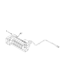Icemaker Parts Diagram and Parts List for KFIS29BBWH02  KitchenAid Refrigerator