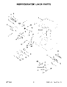 Refrigerator Liner Parts Diagram and Parts List for KRFC300EBS05  KitchenAid Refrigerator