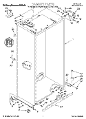CABINET Diagram and Parts List for KSSS36QDW04  KitchenAid Refrigerator