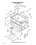 STIRRER DRIVE, OPTIONAL Diagram and Parts List for KEMS377XBL0  KitchenAid Microwave Oven Combo