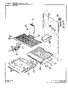 02 - Freezer Compartment Diagram and Parts List for RB194RV  Whirlpool Refrigerator