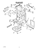 FRAME Diagram and Parts List for TU8100XTP2  Whirlpool Trash Compactor