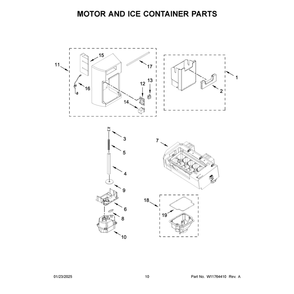 Part Location Diagram of W11760000 Whirlpool COVER-FRNT