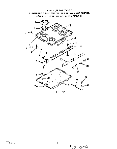Main Top Diagram and Parts List for 1315*1A  Roper Range