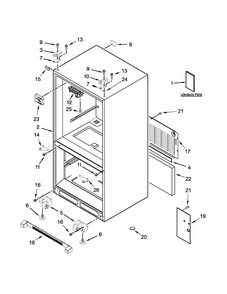 Part Location Diagram of W10705541 Whirlpool Use and care guide