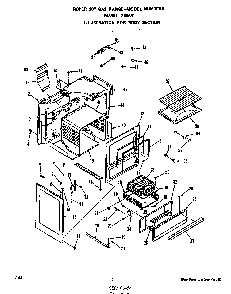 Body Diagram and Parts List for F6858*1  Roper Range