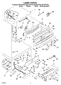 LINER Diagram and Parts List for KBLS36FKW00  KitchenAid Refrigerator