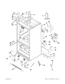 Part Location Diagram of W10591246 Whirlpool Tech sheet