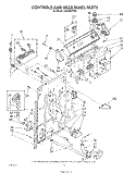 CONTROLS AND REAR PANEL Diagram and Parts List for LA5800XTG0  Whirlpool Washer