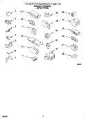 WIRING HARNESS Diagram and Parts List for LST6132DQ0  Whirlpool Washer