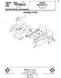 CONSOLE Diagram and Parts List for DU4003XL1  Whirlpool Dishwasher