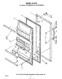 DOOR Diagram and Parts List for EL15CCXMWR2  Whirlpool Refrigerator