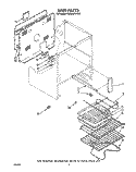 UNIT Diagram and Parts List for RM988PXVW6  Whirlpool Microwave Oven Combo