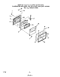 LOWER OVEN DOOR Diagram and Parts List for 2075B2A  Roper Range