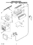 ICEMAKER PARTS, OPTIONAL PARTS (NOT INCLUDED) Diagram and Parts List for KSRX25FTSS01  KitchenAid Refrigerator