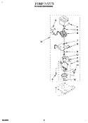 PUMP Diagram and Parts List for KUIS185DWH0  KitchenAid Ice Maker