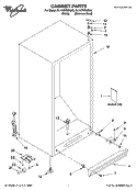 CABINET PARTS Diagram and Parts List for EL7ATRRMS03  Whirlpool Refrigerator