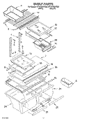 SHELF, OPTIONAL Diagram and Parts List for ET1RHMXKT00  Whirlpool Refrigerator