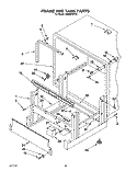 FRAME AND TANK Diagram and Parts List for KUDB23HY0  KitchenAid Dishwasher