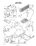UNIT Diagram and Parts List for ET19TKXLWR4  Whirlpool Refrigerator