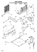 UNIT Diagram and Parts List for ET1CHKXKB03  Whirlpool Refrigerator