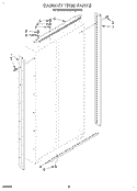 CABINET TRIM Diagram and Parts List for KSSS48QDW00  KitchenAid Refrigerator
