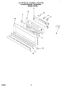CONTROL PANEL Diagram and Parts List for KEBI200BBL1  KitchenAid Wall Oven
