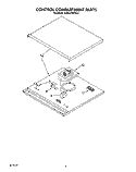CONTROL COMPARTMENT Diagram and Parts List for KEMS376TWH2  KitchenAid Microwave Oven Combo