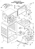 LINER Diagram and Parts List for 3ET18ZKXDW02  Whirlpool Refrigerator