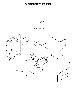 Dispenser parts Diagram and Parts List for WRS321SDHB04  Whirlpool Refrigerator
