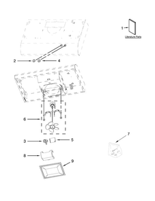 Hood Parts Diagram and Parts List for UXT4030ADT0  Whirlpool Range Hood