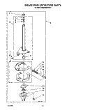 BRAKE AND DRIVE TUBE Diagram and Parts List for KAWE842WAL1  Whirlpool Washer