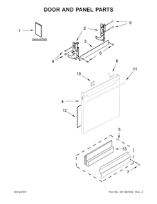 Part Location Diagram of W10901523 Whirlpool Use and care guide
