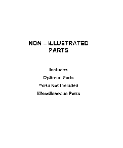 Optional parts (not included) Diagram and Parts List for 11022352512  Kenmore Washer