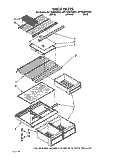 SHELF Diagram and Parts List for 6ET16ZKXWN01  Whirlpool Refrigerator