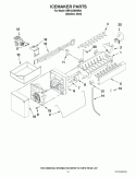 ICEMAKER PARTS Diagram and Parts List for KBFS22EWMS4  KitchenAid Refrigerator