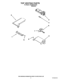 TOP VENTING PARTS Diagram and Parts List for KGSK901SSS03  KitchenAid Range